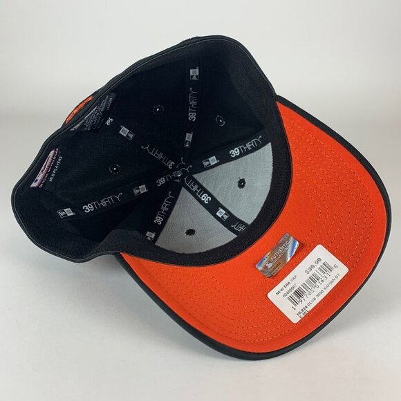 San Francisco Giants MLB Black New Era 39Thirty Stretch Fitted Hat Mens M/L New - Picture 4 of 5